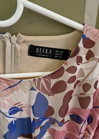 Pembe Bohem Uzun Elbise V Yaka - Görsel 2