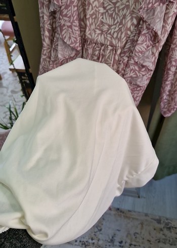 Pembe Uzun Kollu Fırfırlı Bohem Elbise - Görsel 4