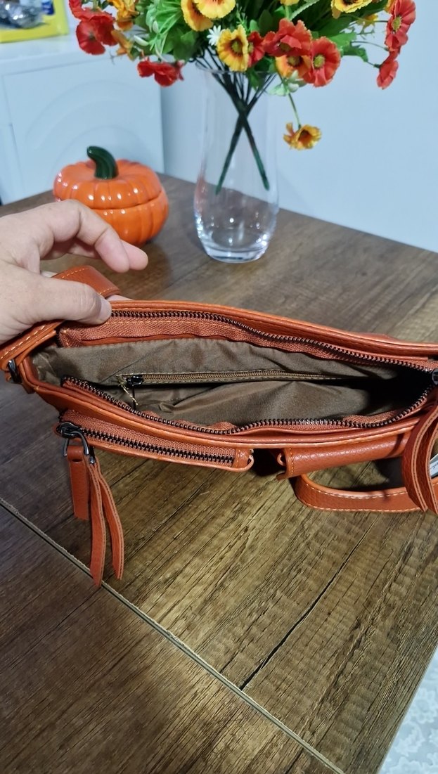 Kahverengi Deri Kadın Çanta - Görsel 3