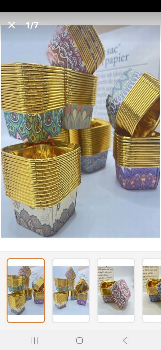 Altın Renkli kapkek kalıbı - Görsel 3