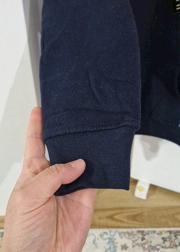 Bordo Kapüşonlu Fermuarlı Erkek çocuk Sweatshirt - Görsel 2