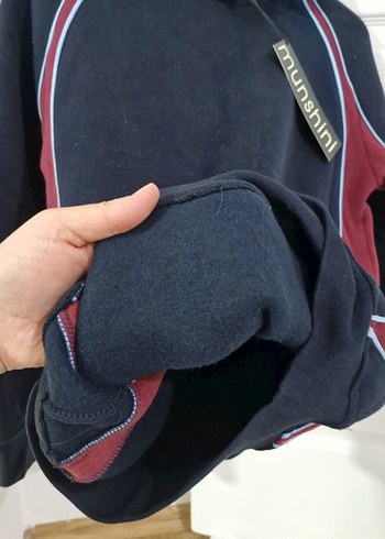 Bordo Kapüşonlu Fermuarlı Erkek çocuk Sweatshirt - Görsel 4