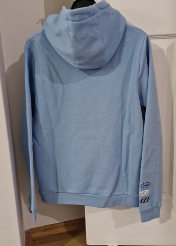 Mavi Kapüşonlu Baskılı erkek çocuk Sweatshirt - Görsel 4