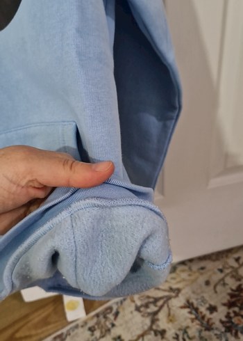 Mavi Kapüşonlu Baskılı erkek çocuk Sweatshirt - Görsel 2