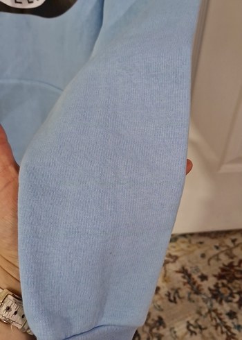 Mavi Kapüşonlu Baskılı erkek çocuk Sweatshirt - Görsel 3