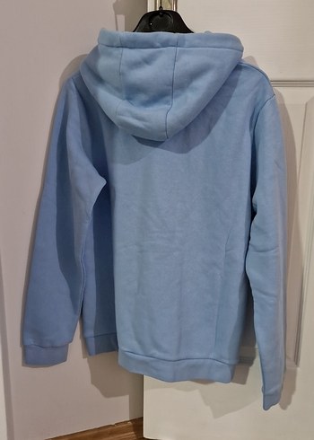 Mavi Kapüşonlu erkek çocuk Sweatshirt - Görsel 4