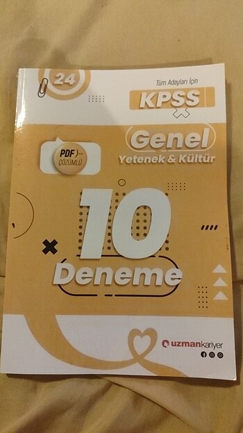 Uzman Kariyer Kpss Genel Kültür 10 deneme