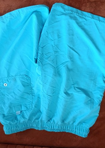 Mavi Fermuarlı Erkek Şort Mayo - Görsel 4