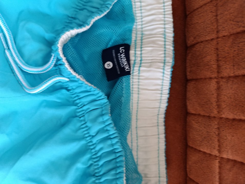 Mavi Fermuarlı Erkek Şort Mayo - Görsel 2