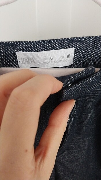6 Yaş Beden mavi Renk Zara kız cocuk pantolon