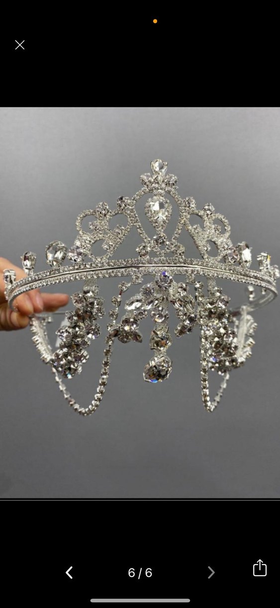 Beyaz Payetli Bohem Taç - Görsel 2