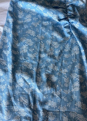 Mavi Bohem Doğum Kıyafeti Midi Etek - Görsel 4