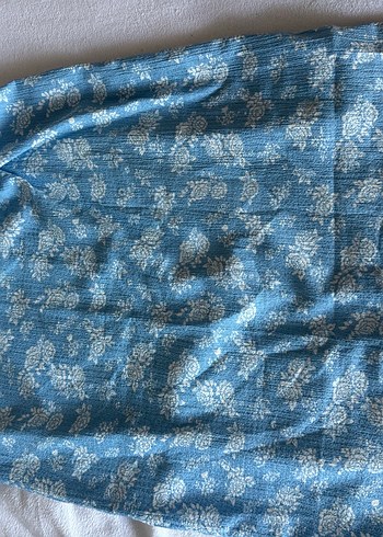 Mavi Bohem Doğum Kıyafeti Midi Etek - Görsel 2