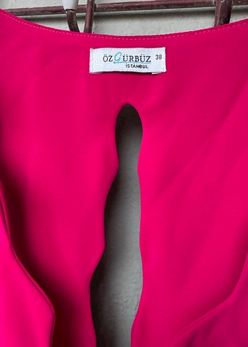 Pembe V Yakalı Uzun Hamile Bluzu - Görsel 3