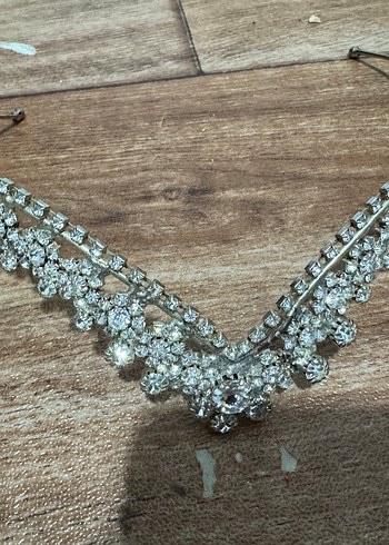 Bej ve Gri Vintage İşlemeli Kadın Takı Seti - Görsel 2