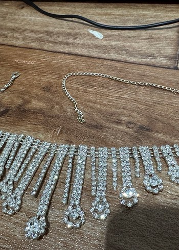 Bej Renkli Payetli Kadın Takı Seti - Görsel 2