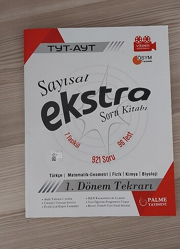 PALME YAYINLARI SAYISAL EXTRA SORU BANKASI