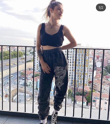 Ejderha desenli eşofman