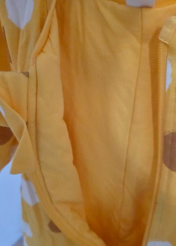 Renkli Puantiyeli Sarı Bebek Tulumu - Görsel 8