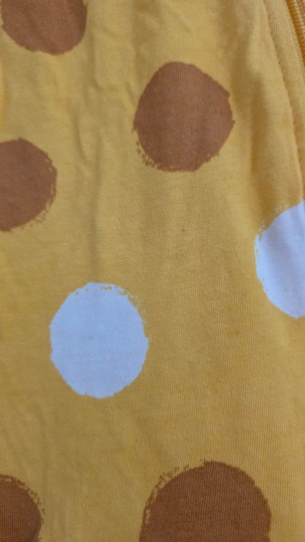 Renkli Puantiyeli Sarı Bebek Tulumu - Görsel 4