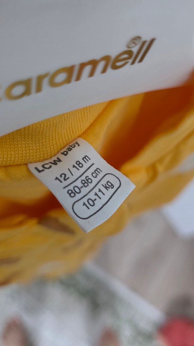 Renkli Puantiyeli Sarı Bebek Tulumu - Görsel 5