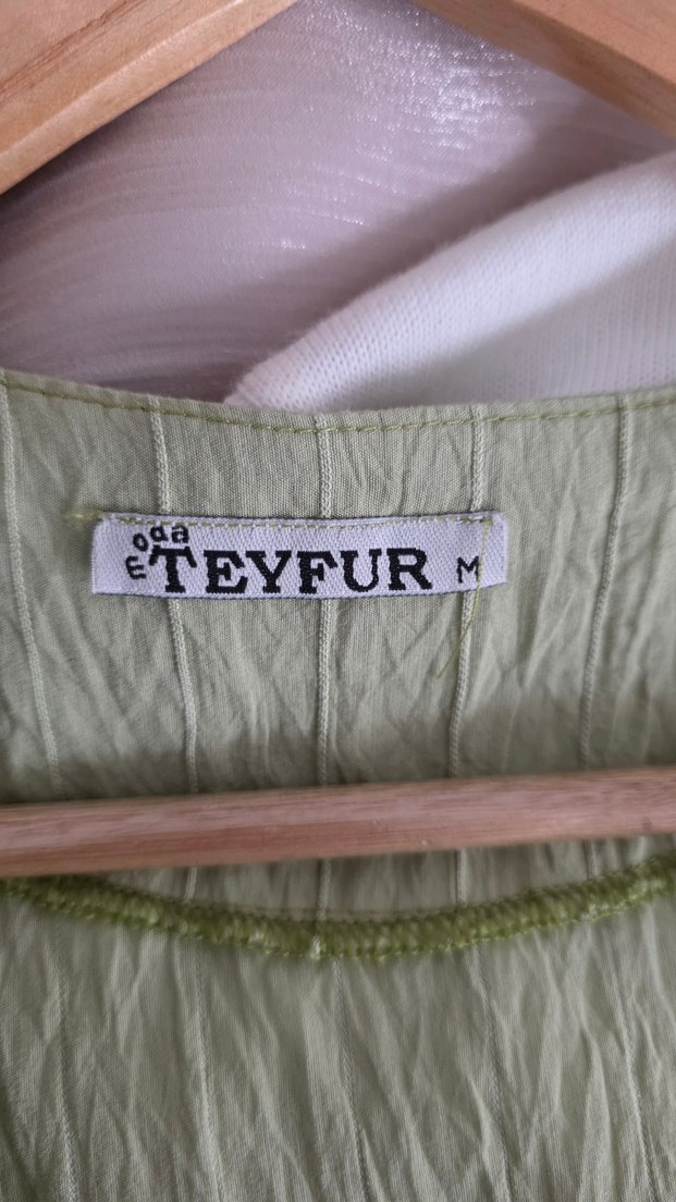 Bej Bohem Yarım Kollu Kadın Gömlek - Görsel 5