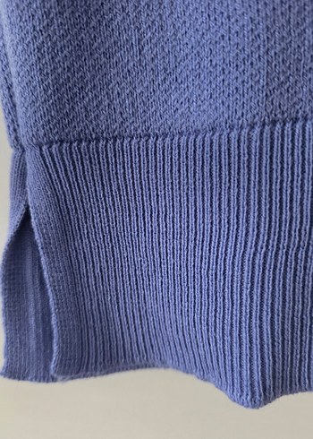 Mavi Örme Kadın Kazak - Görsel 4