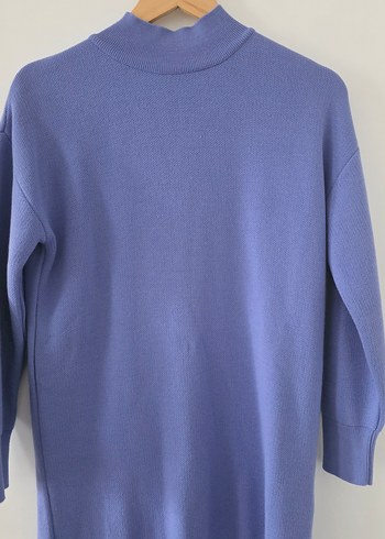 Mavi Örme Kadın Kazak - Görsel 8