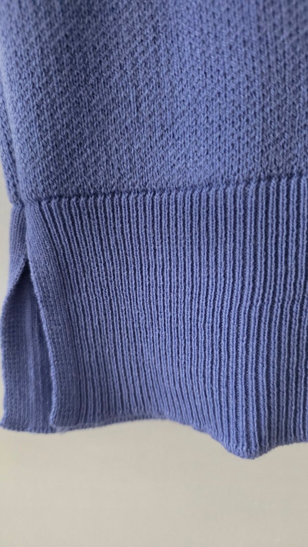 Mavi Örme Kadın Kazak - Görsel 4