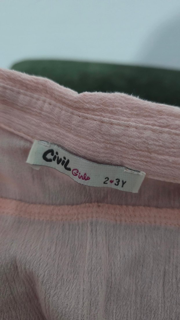 Pembe Nakışlı Kolsuz Elbise - Görsel 5