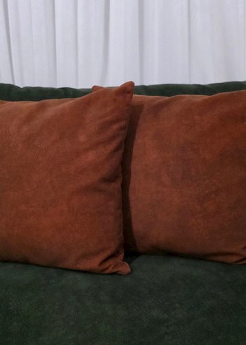 Kiremit Rengi Modern Dekoratif Yastık - Görsel 4