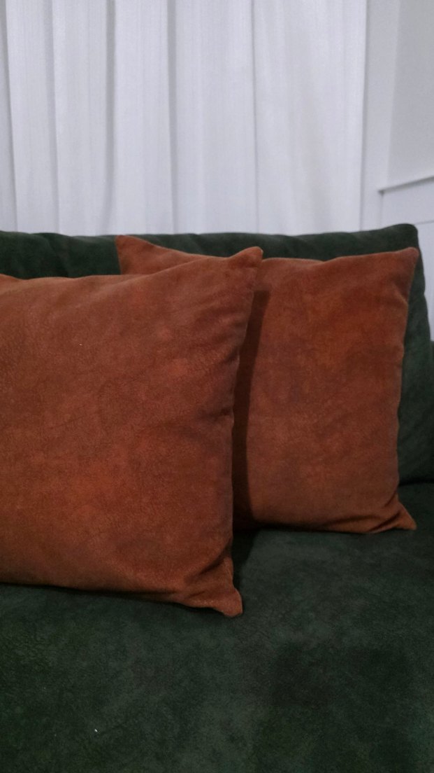 Kiremit Rengi Modern Dekoratif Yastık - Görsel 2