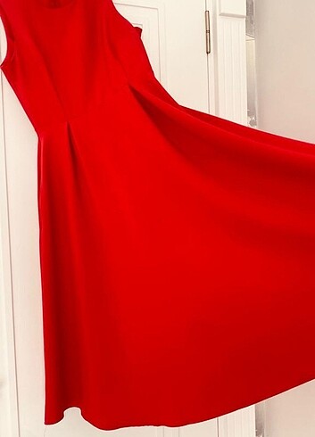 l Beden kırmızı Renk Cepli mezuniyet elbisesi, 