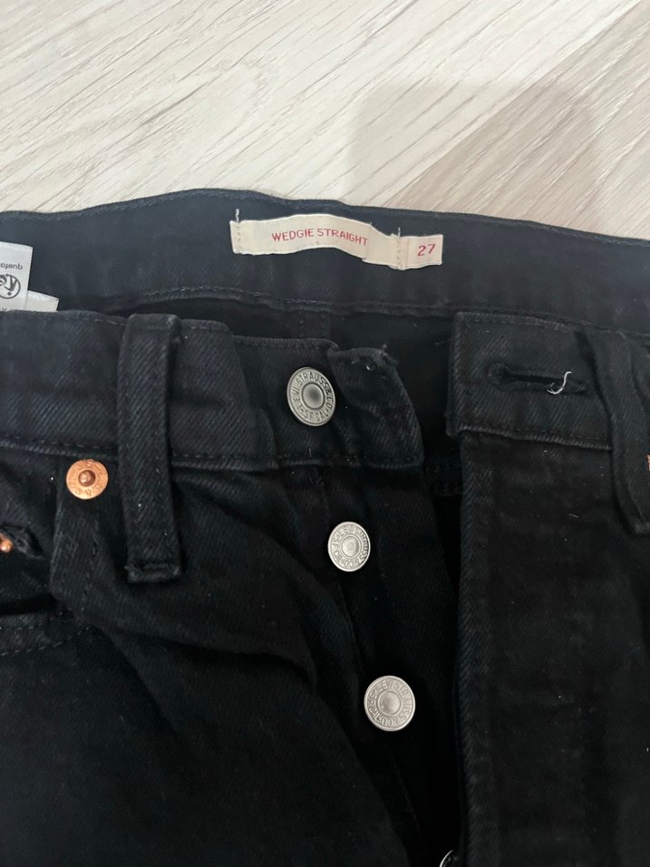 Levis Siyah Kadın Midi Boy Denim Jean — görsel 4/6
