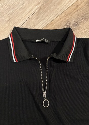 Siyah Polo Yaka Tişört - Görsel 2