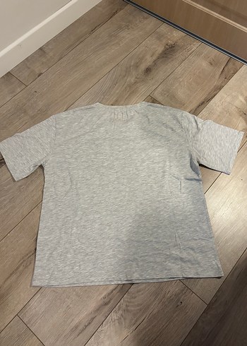 Pull & Bear Gri Tişört - Görsel 4