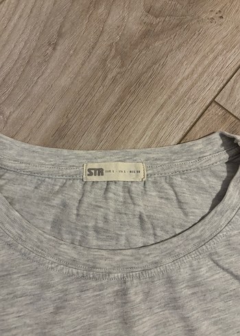 Pull & Bear Gri Tişört - Görsel 3