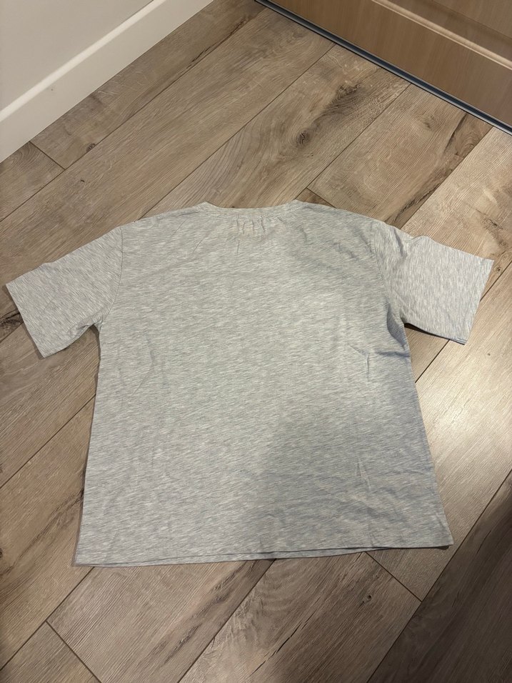 Pull & Bear Gri Tişört - Görsel 4