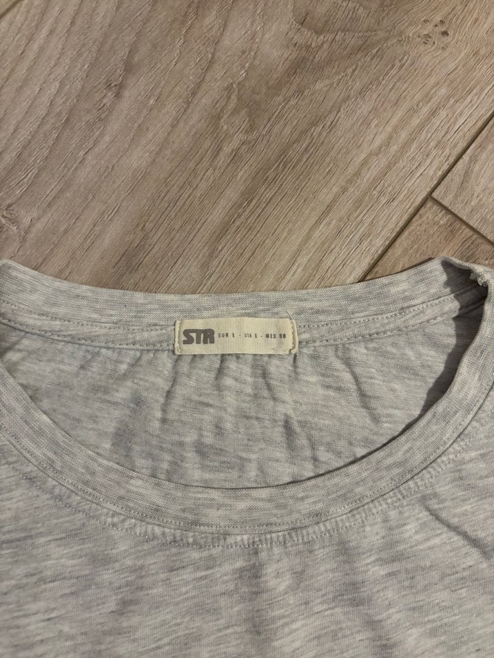 Pull & Bear Gri Tişört - Görsel 3
