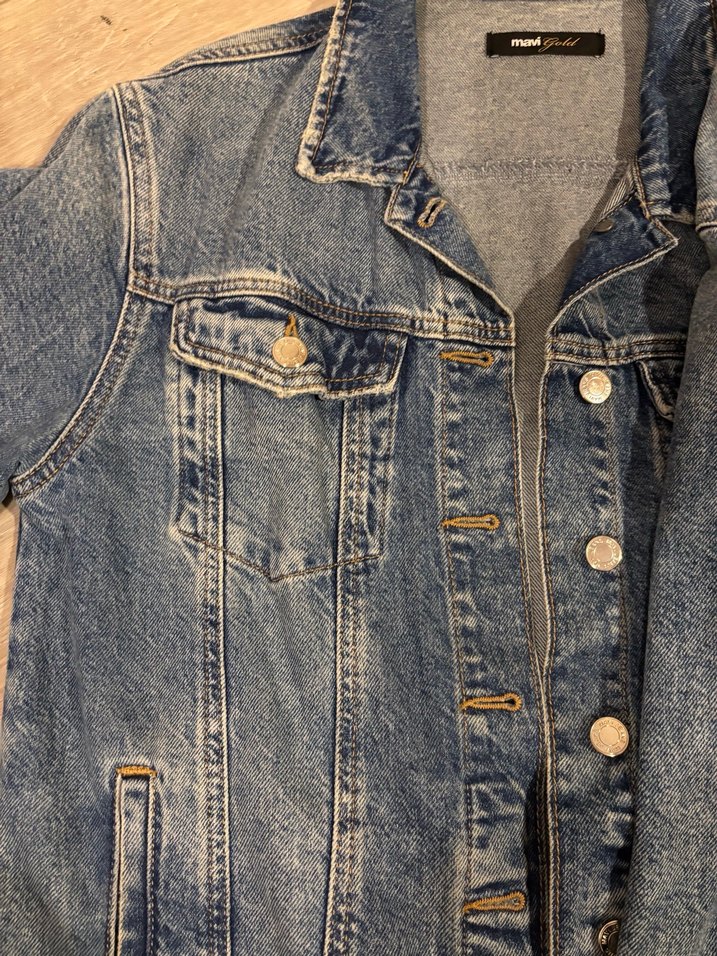 Mavi Kot Ceket - Görsel 4