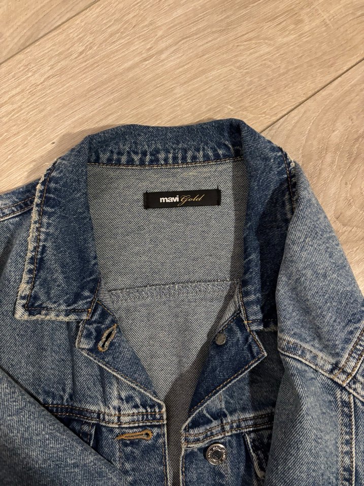 Mavi Kot Ceket - Görsel 3