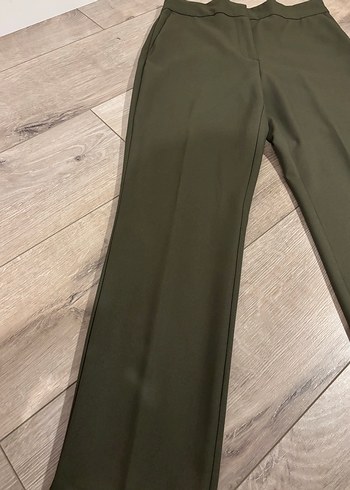 Mango Haki Kumaş Pantolon - Görsel 2