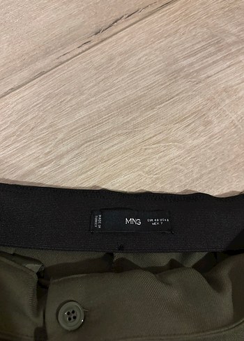 Mango Haki Kumaş Pantolon - Görsel 3