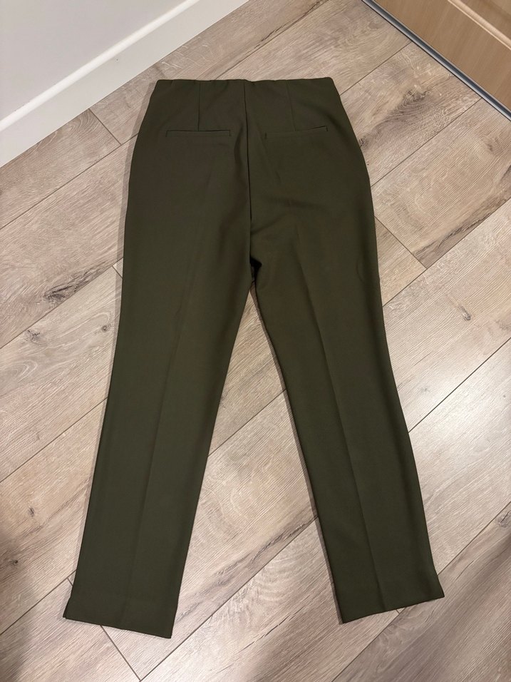 Mango Haki Kumaş Pantolon - Görsel 5