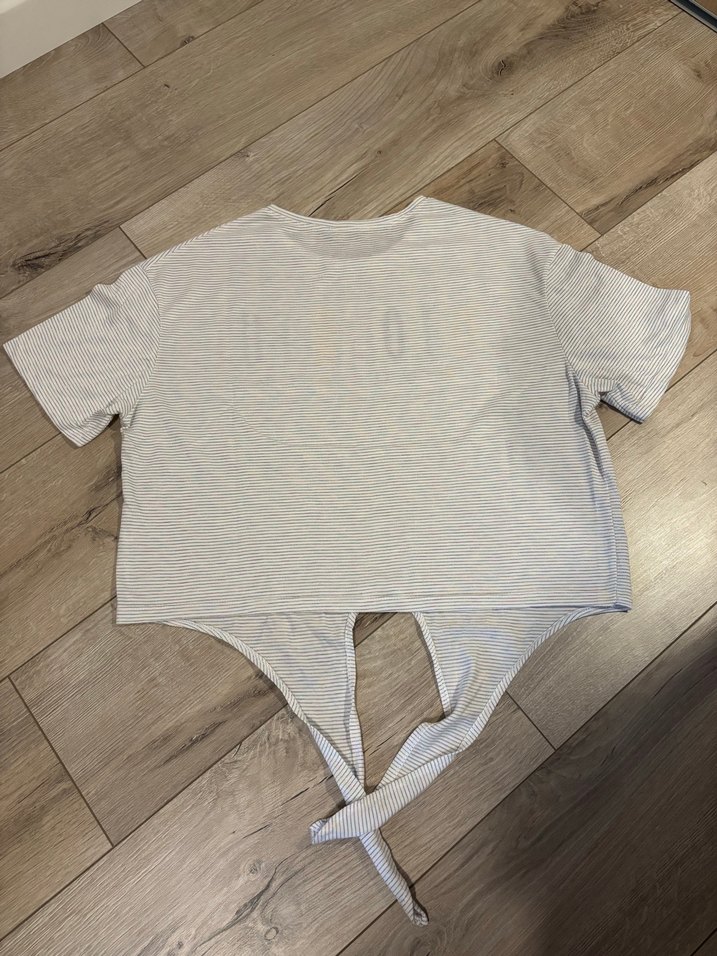 Renkli Bağlamalı Tişört - Görsel 4