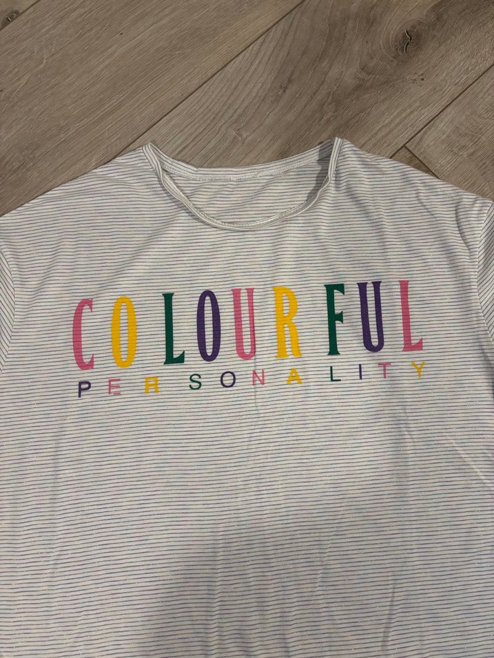 Renkli Bağlamalı Tişört - Görsel 2