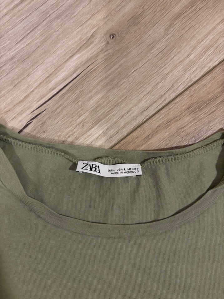 Zara Yeşil Tişört - Görsel 3