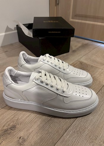 Elle Beyaz Deri Sneaker