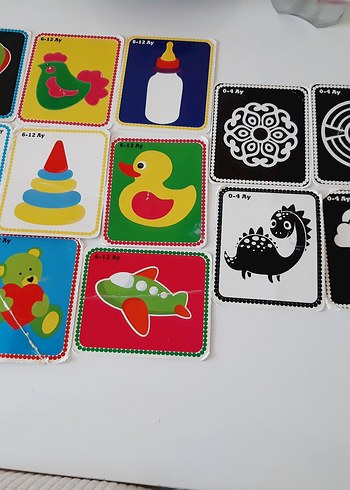 Beden Renk Bebeğim İlk Zeka Kartları 0-12 Ay