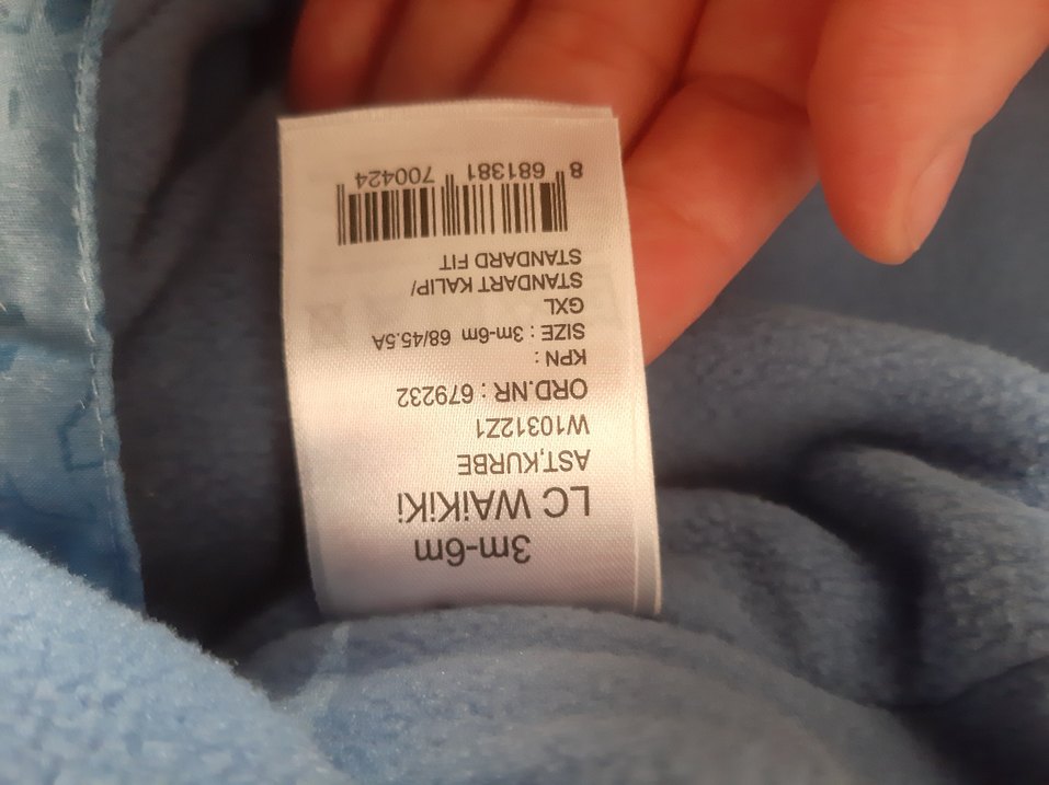 Mavi Erkek Bebek Kapüşonlu Tulum - Görsel 4